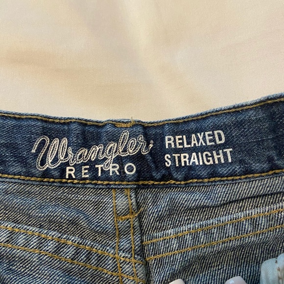 Wrangler Retro Relaxed Straight Jeans Size 9 - Picture 3 of 5